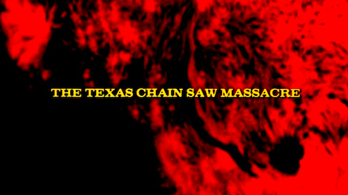 The Texas Chain Saw Massacre title screen